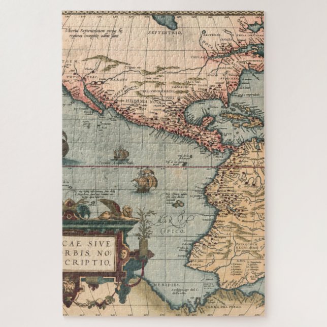 Puzzle Mapa de época de Norteamérica (Vertical)