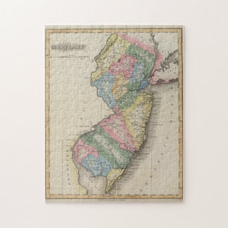 Puzzle Mapa de época de Nueva Jersey (1823)