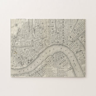 Puzzle Mapa de época de Nueva Orleans LA (1866)