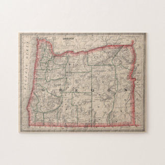 Puzzle Mapa de época de Oregón (1883)