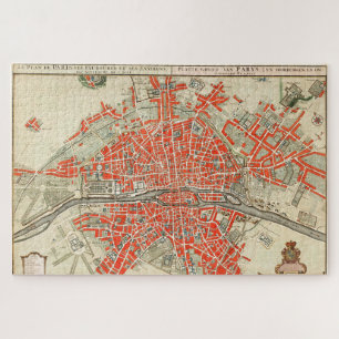 Puzzle Mapa de época de París (1721-1774)