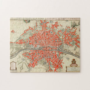 Puzzle Mapa de época de París (1721-1774)