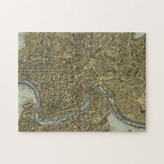 Puzzle Mapa de época de Roma Italia (1716)
