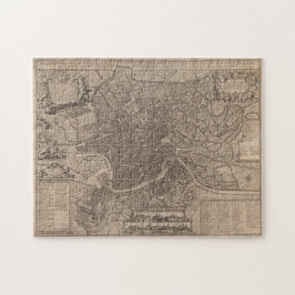 Puzzle Mapa de época de Roma Italia (1730)