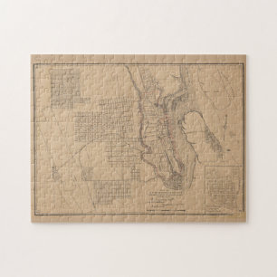 Puzzle Mapa de época de San Agustín FL (1888)