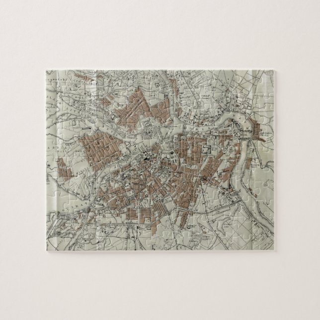 Puzzle Mapa de época de San Petersburgo (1893) (Horizontal)