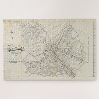 Puzzle Mapa de época de Schenectady NY (1917)