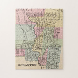 Puzzle Mapa de época de Scranton PA (1890)