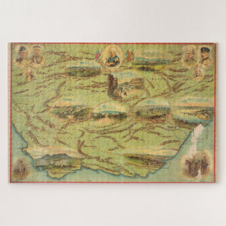 Puzzle Mapa de época de Sudáfrica (1900)