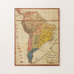 Puzzle Mapa de época de Sudamérica (1816)