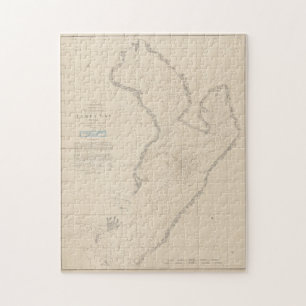 Puzzle Mapa de época de Tampa Bay FL (1855)