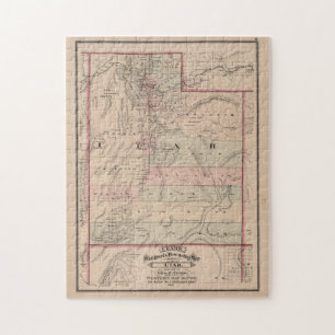 Puzzle Mapa de época de Utah (1878)
