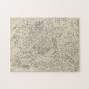 Puzzle Mapa de época de Viena Austria (1877)
