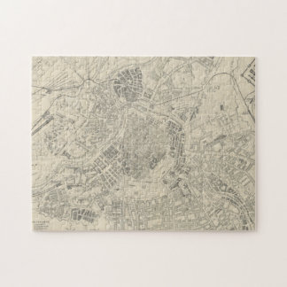 Puzzle Mapa de época de Viena Austria (1877)
