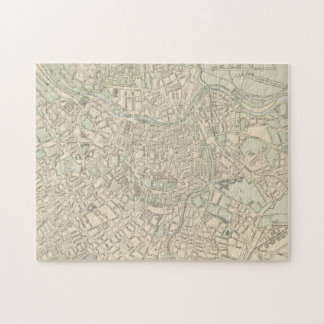Puzzle Mapa de época de Viena Austria (1901)