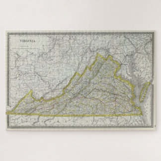 Puzzle Mapa de época de Virginia (1889)