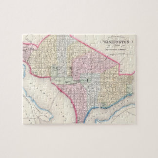 Puzzle Mapa de época de Washington D.C. (1864)