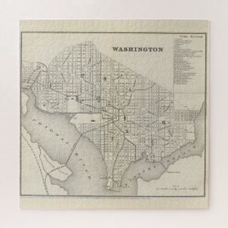 Puzzle Mapa de época de Washington DC (1866)