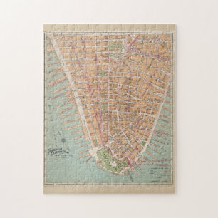 Puzzle Mapa de época del bajo Manhattan (1921)
