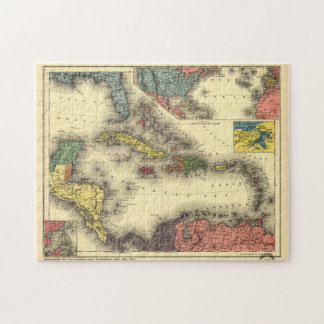 Puzzle Mapa de época del Caribe (1898)
