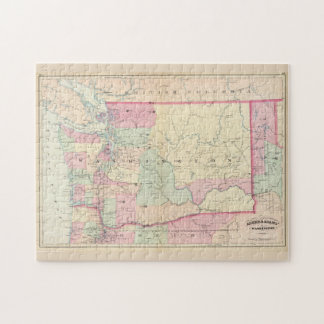 Puzzle Mapa de época del estado de Washington (1874)