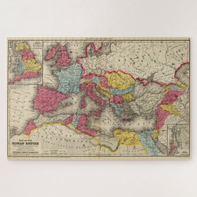 Puzzle Mapa de época del Imperio Romano (1875) (Horizontal)