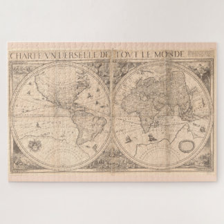 Puzzle Mapa de época del mundo (1650)