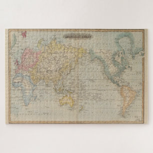 Puzzle Mapa de época del mundo (1823)