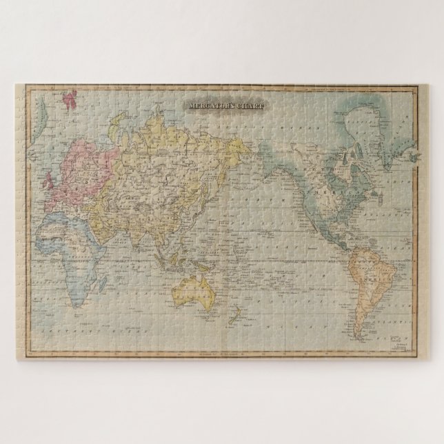 Puzzle Mapa de época del mundo (1823) (Horizontal)