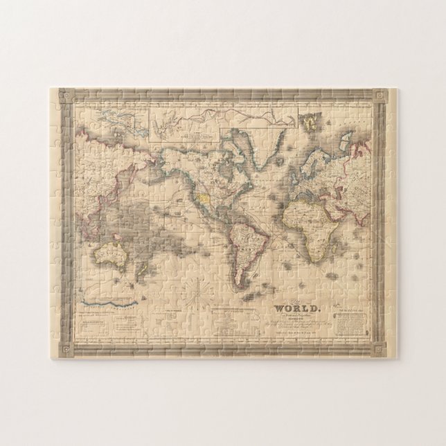 Puzzle Mapa de época del mundo (1850) (Horizontal)
