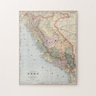 Puzzle Mapa de época del Perú (1901)