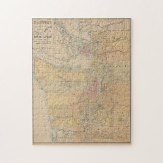 Puzzle Mapa de época del sonido Puget (1891)