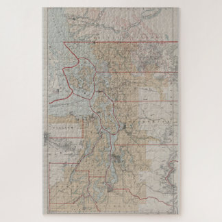 Puzzle Mapa de época del sonido Puget (1899)
