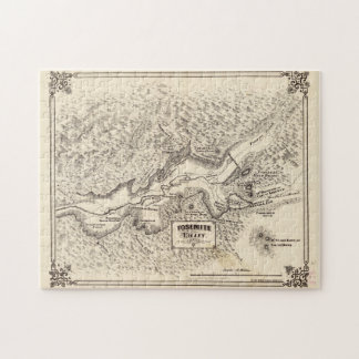 Puzzle Mapa de época del valle de Yosemite (1879)