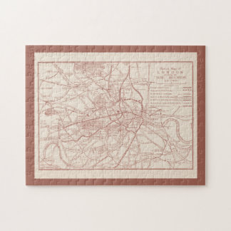 Puzzle Mapa de esbozos de antigüedades de los trenes de m