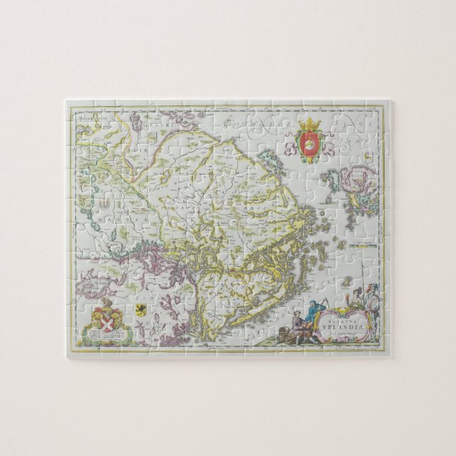 Puzzle Mapa de Estocolmo, Suecia (Horizontal)