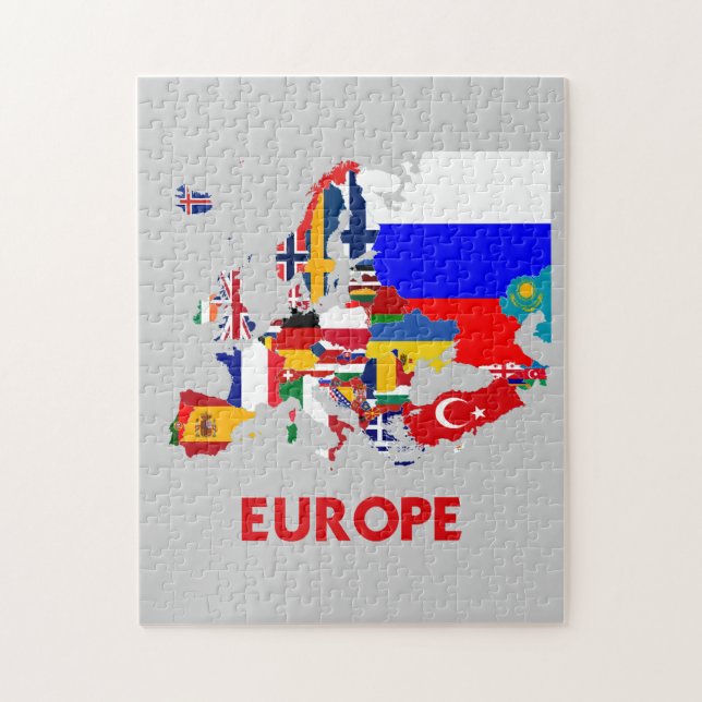 PUZZLE MAPA DE EUROPA (Vertical)