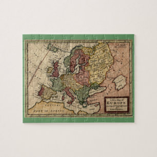 Puzzle Mapa de Europa de 1721 de Herman Moll