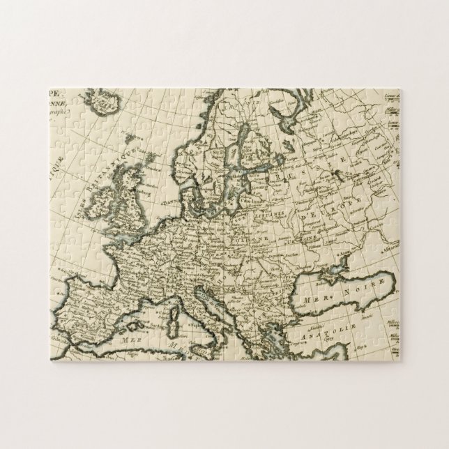 Puzzle Mapa de Europa de Guillaume Raynal (Horizontal)