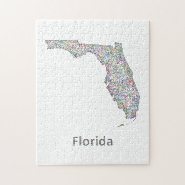 Puzzle Mapa de Florida (Vertical)