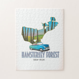 Puzzle Mapa de Hamsterley Forest Durham England