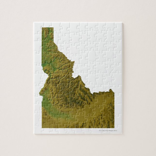 Puzzle Mapa de Idaho 2 (Vertical)