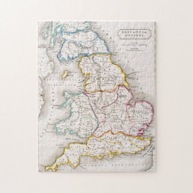 Puzzle Mapa de Inglaterra el | Britannia Antiqua (Vertical)