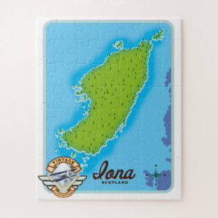 Puzzle Mapa de Iona Escocia