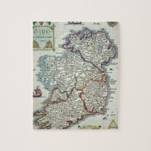 Puzzle Mapa de Irlanda - Mapa histórico irlandés Eire E