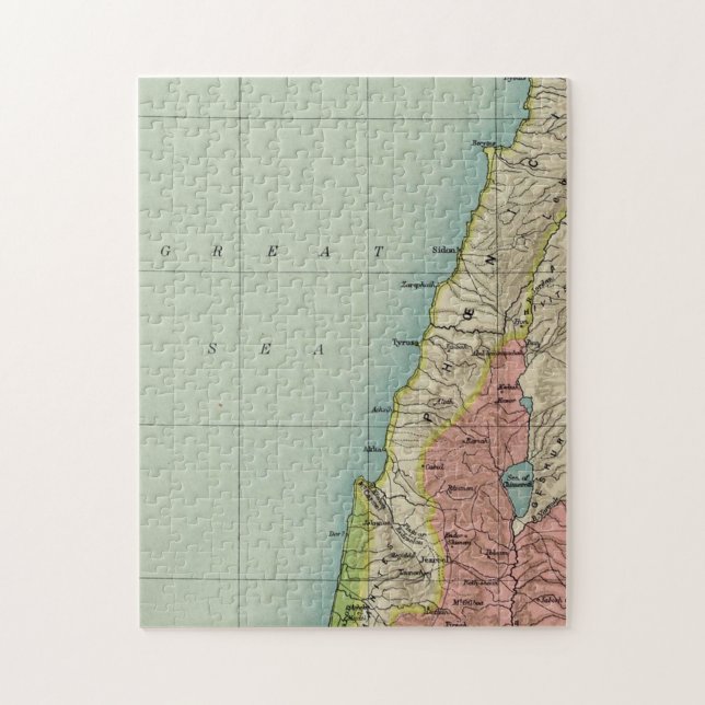 Puzzle Mapa de Israel (Vertical)