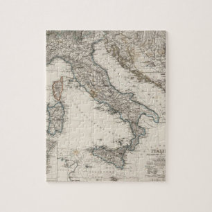 Puzzle Mapa de Italia de Stieler