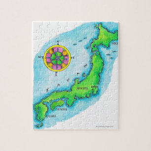 Puzzle Mapa de Japón