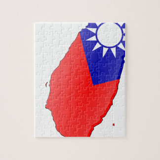 Puzzle Mapa de la bandera de Taiwán