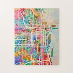 Puzzle Mapa de la Calle de Chicago